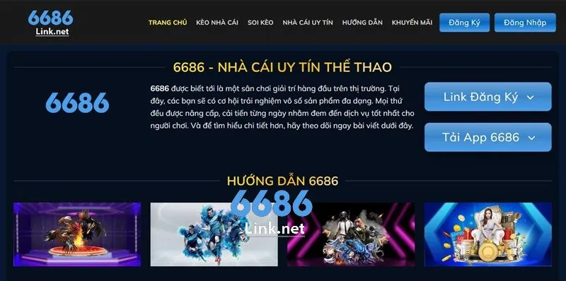 Vào 6686link net để lấy link vào chính thức